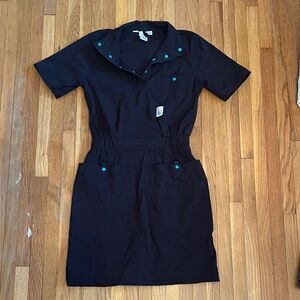 Topo Designs Black Mini Utility Dress